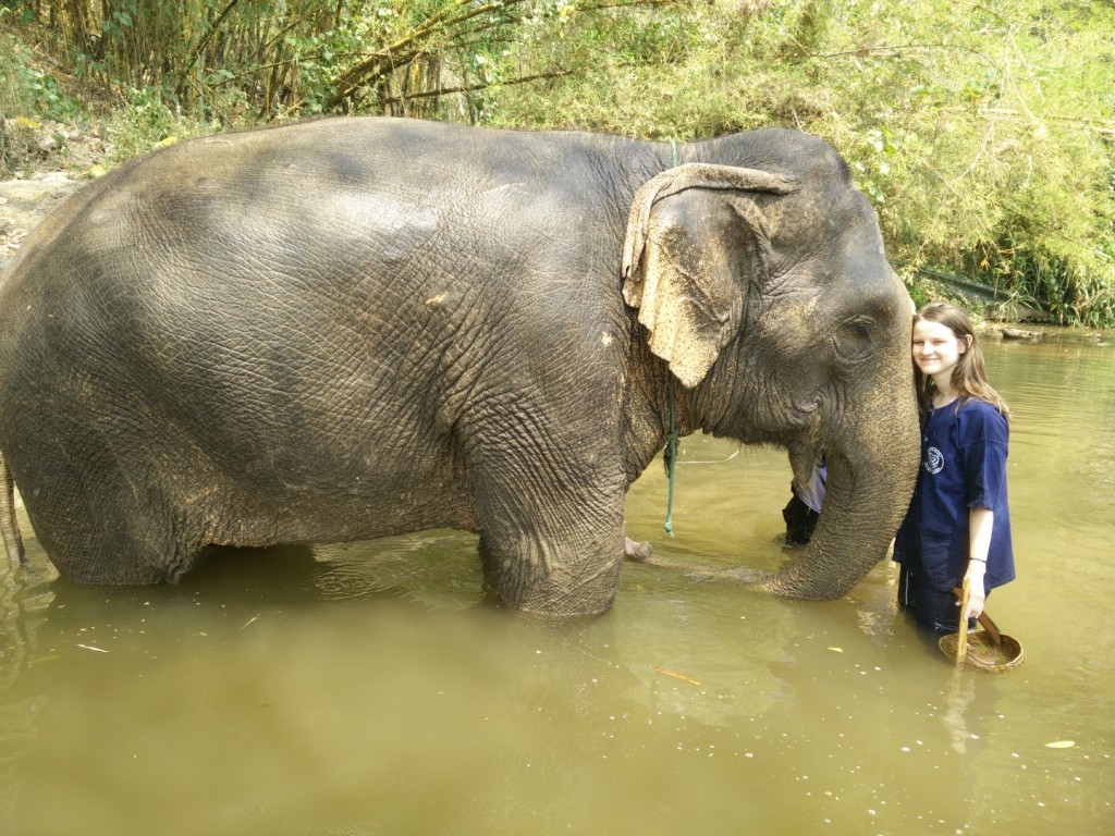 Menoi & me in a lake.