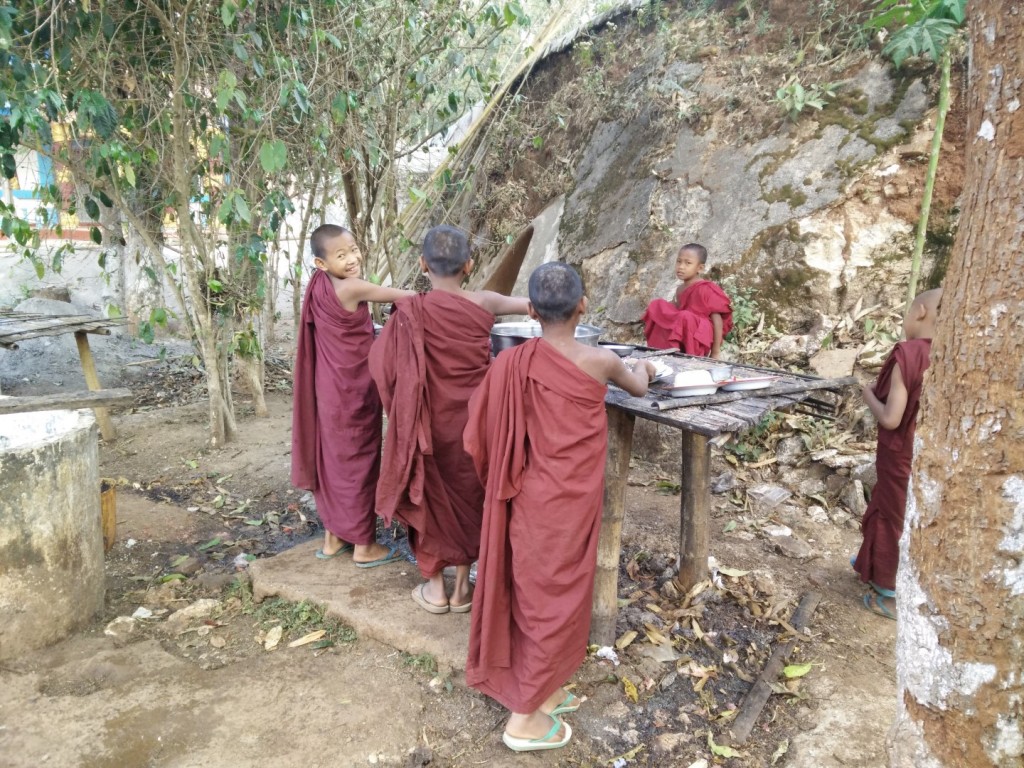 Young monks from the tribe villages.