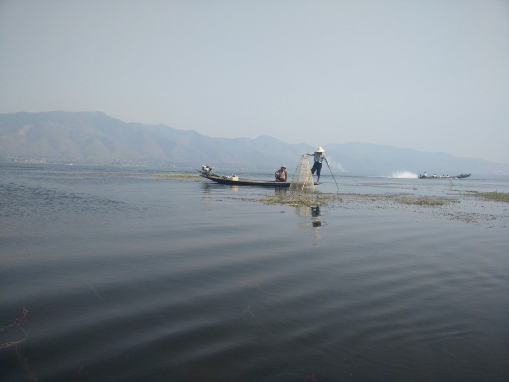 Fishermen at Inle Lake. 