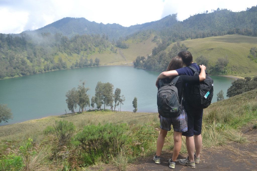 The lake we crossed on the first day of going to Semeru.