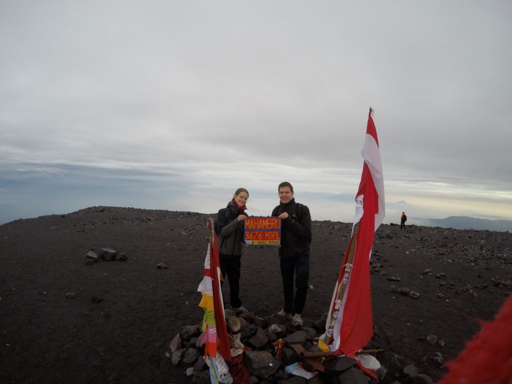 Our triumphant picture. 3676 meters above sea level - check! 