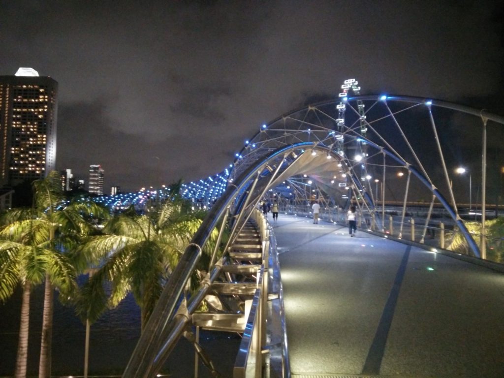 Singapore's helix bridge.