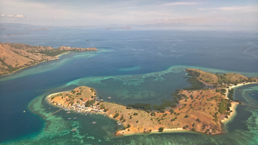The view during our flight to Labuan Bajo.