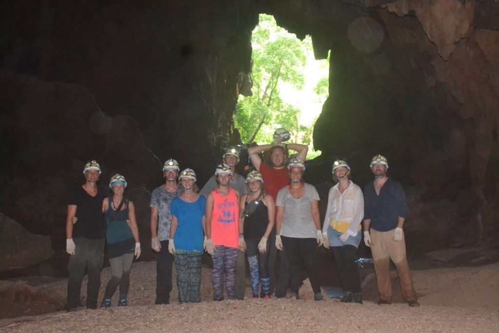 Our caving group.