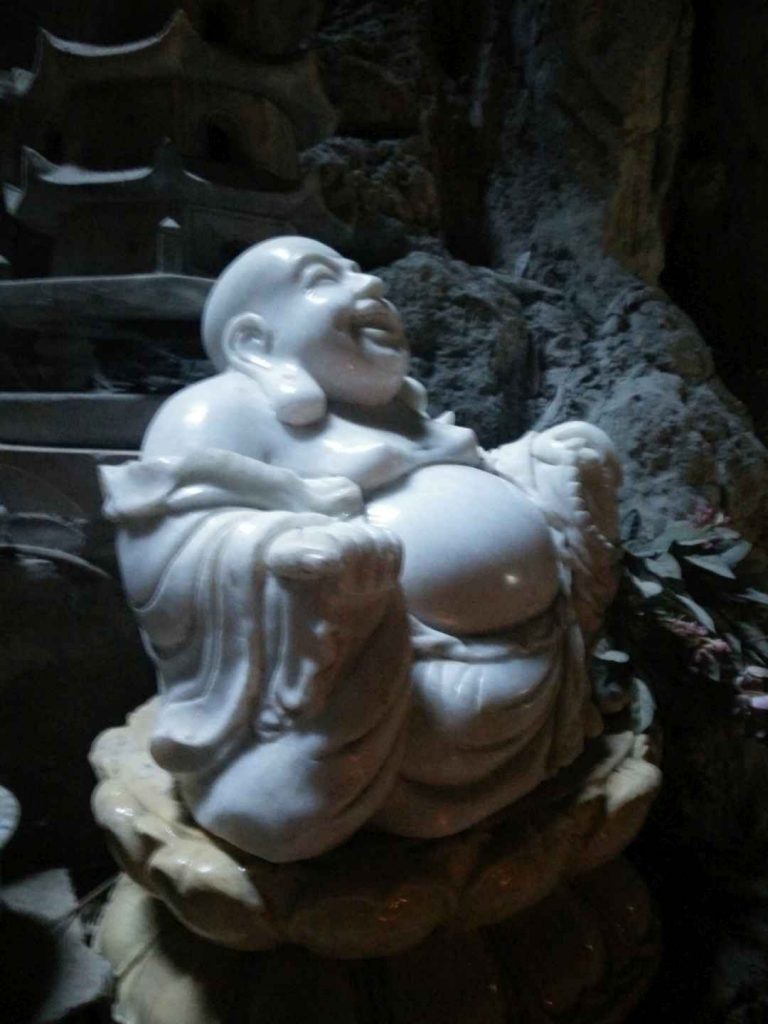 Buddha at a Marble Mountain temple. 