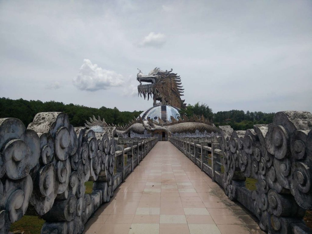 Part of the abandoned water park in Hue.